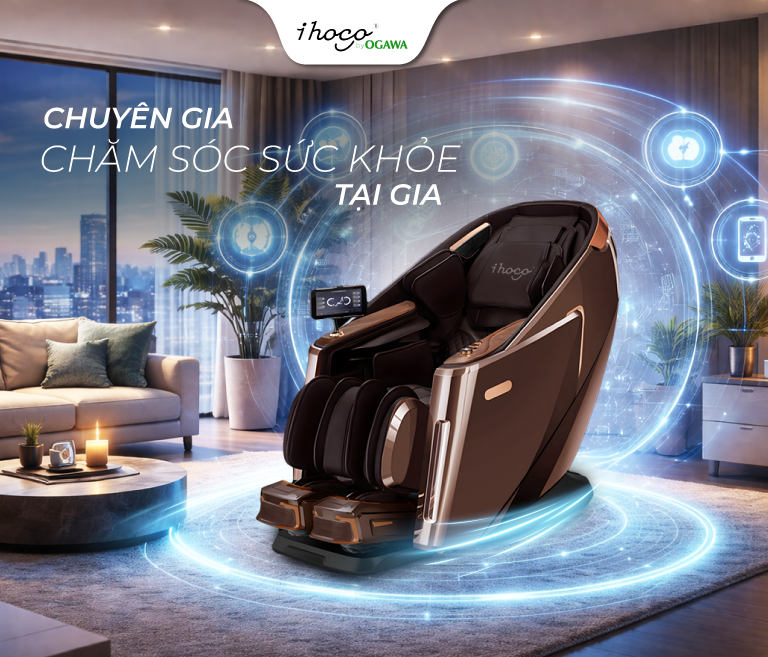 Ghế massage IHOCO chuyên gia chăm sóc sức khỏe tại gia 