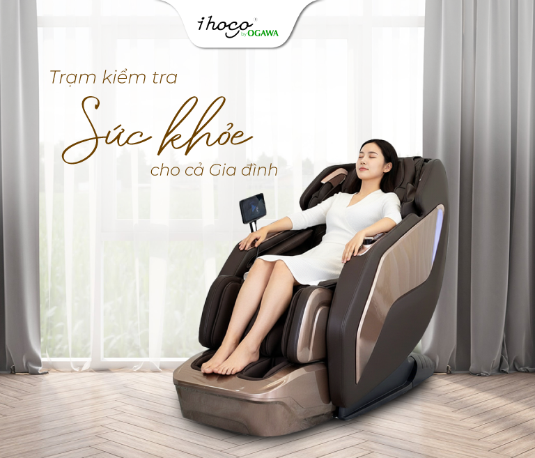 Sử dụng ghế massage để kiểm tra sức khỏe 