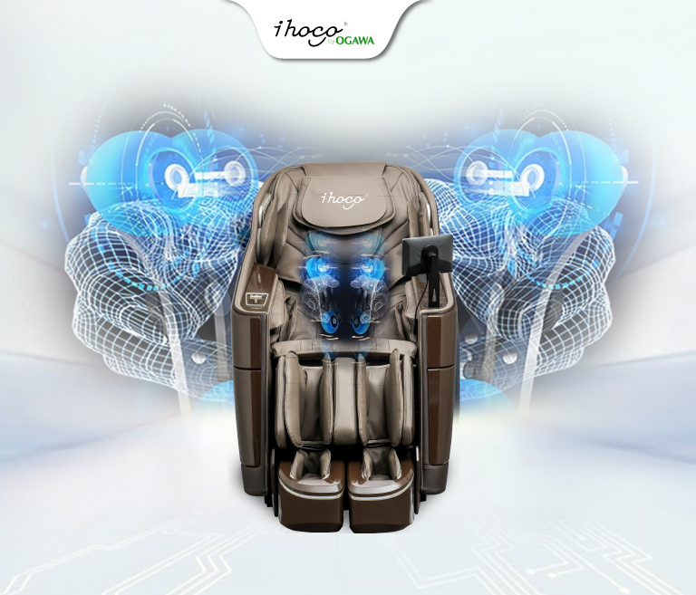 Con lăn trên ghế massage 